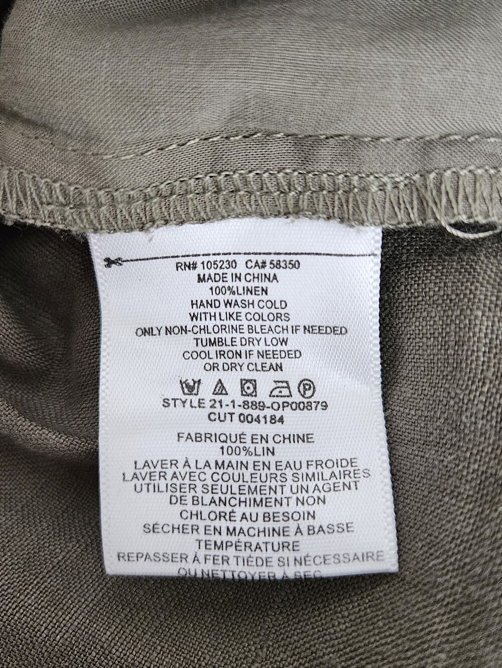 JOIE Azita Jumpsuit Linen Olive Green Short Sleeve Faux Wrap V Neck Romper XS - Picture 6 of 6